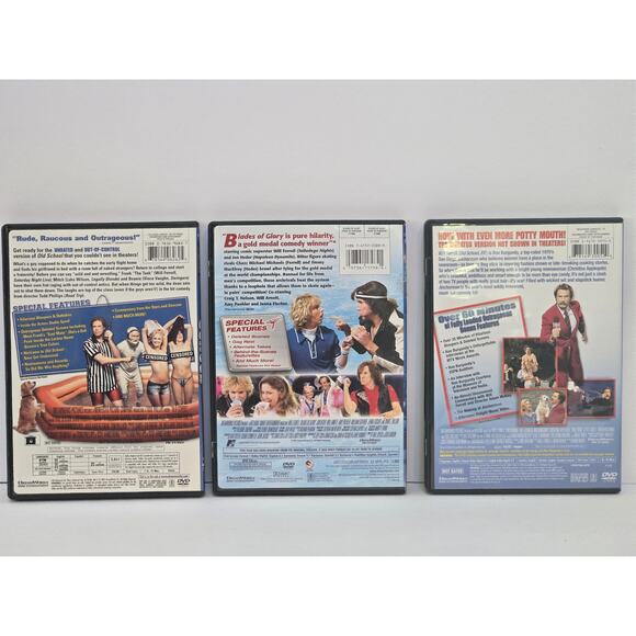 Comedy 3 DVD Bundle | Will Ferrell | Old School | Anchorman | Blades of Glory - Picture 2 of 2